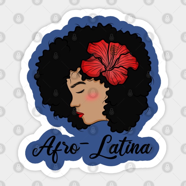 Pride Latina Afro Queen hispanic columbian gift idea present Sticker by MARESDesign